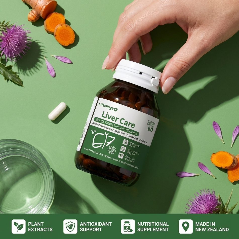 Littlology Liver Detox Supplement NZ | Botanical Liver Support & Cellular Health