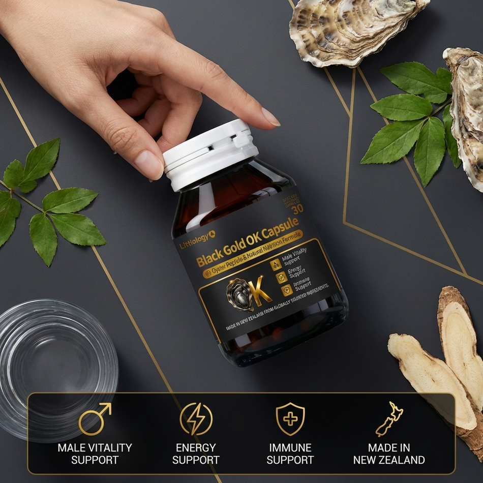 Littlology Black Gold OK Capsule – Male Vitality & Energy Support