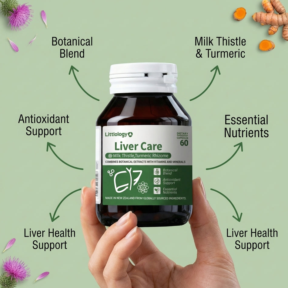 Littlology Liver Detox Supplement NZ | Botanical Liver Support & Cellular Health