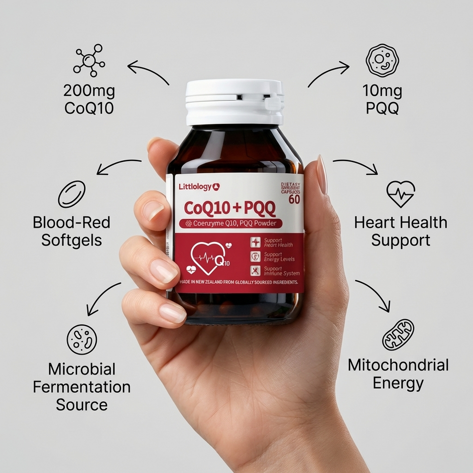 Littlology CoQ10 + PQQ Cellular Energy Complex